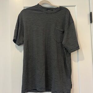 Scotch & Soda Black and White Striped Tee